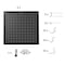 National Public Seating NPS Set of 2 Peg Boards and 50 Hooks for 24" Wide HDT3 and SLT3 Tables PEG24-3 - alternate 1
